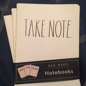 Rae Dunn set of 3 Notebooks